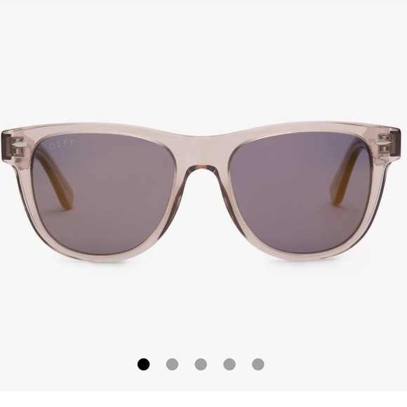 Diff Eyewear Accessories Hpx3 Diff Eyewear Kota Smoke Crystal Grey Mirror Poshmark